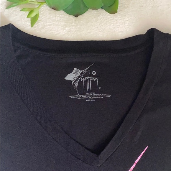 Women’s Guy Harvey V-Neck Marlin Shirt Size S/M - Picture 3 of 6